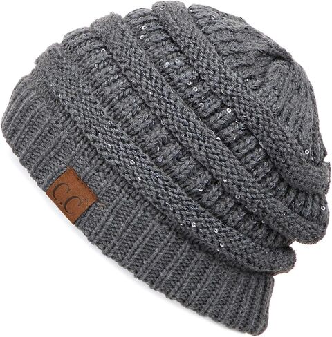 C.C Hatsandscarf CC Exclusives Solid Color Beanie Tail Hat in Kuwait
