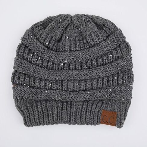 C.C Hatsandscarf CC Exclusives Solid Color Beanie Tail Hat in Kuwait