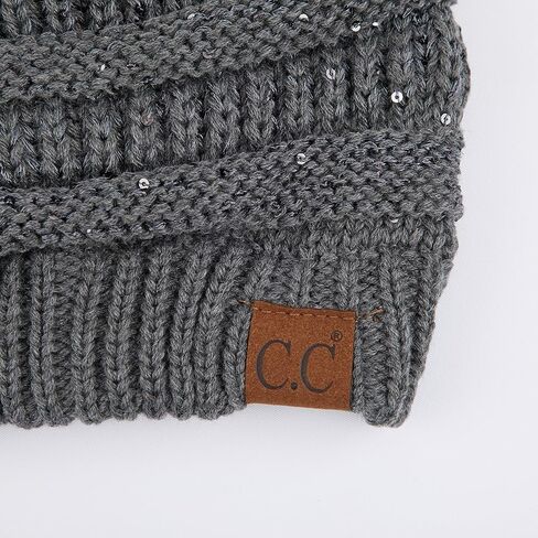 C.C Hatsandscarf CC Exclusives Solid Color Beanie Tail Hat in Kuwait