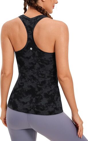 CRZ YOGA Women's Butterluxe Workout Tank Tops Racerback Tank Yoga Sleeveless Top Camisole Athletic Gym Shirt in Saudi Arabia