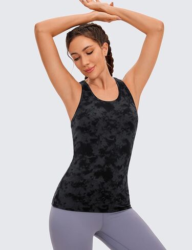 CRZ YOGA Women's Butterluxe Workout Tank Tops Racerback Tank Yoga Sleeveless Top Camisole Athletic Gym Shirt in Saudi Arabia