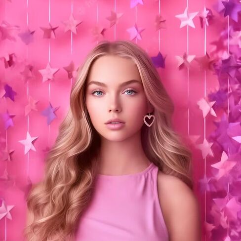 Pink Heart Earrings for Girls Big Heart Hoop Dangle Earrings Pink Earrings Valentine's Day Gifts for Women in Kuwait