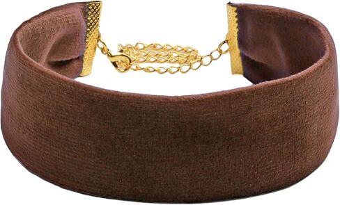 STACKABLE CREATIONS Wide Velvet Thick Black Choker Necklace for Women Girls, 90s Ribbon Neck Collar in Kuwait