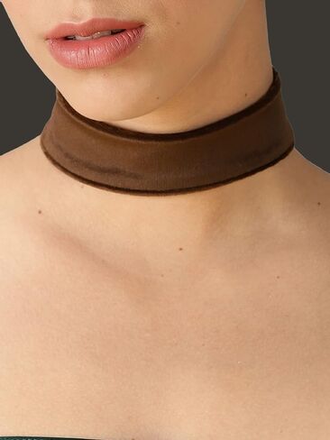 STACKABLE CREATIONS Wide Velvet Thick Black Choker Necklace for Women Girls, 90s Ribbon Neck Collar in Kuwait