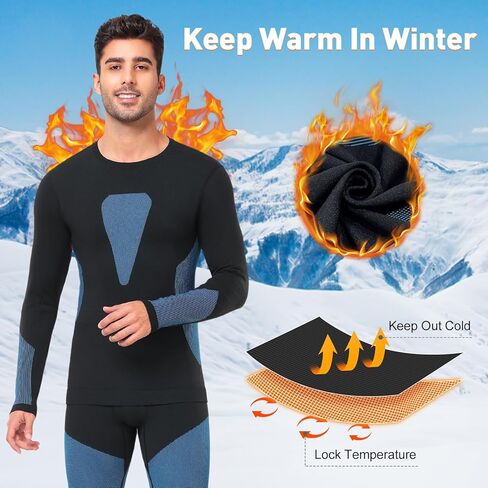 طقم ملابس داخلية حرارية للرجال من SIMIYA، طبقة أساسية طويلة من التزلج من Johns، ملابس داخلية طويلة حرارية للرجال من الجزء السفلي in Kuwait