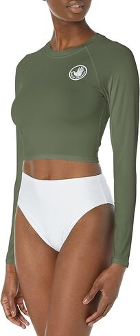 تي شيرت حريمي من Body Glove مطبوع عليه Let It Be بأكمام طويلة مع عامل حماية من الأشعة فوق البنفسجية 50+ Rash Guard in Kuwait