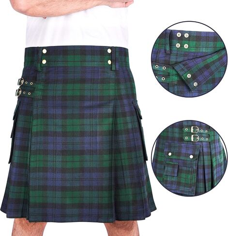 DSS KILTS- Men's Heavy Tartan Utility Kilt-Kilt for Men in Kuwait