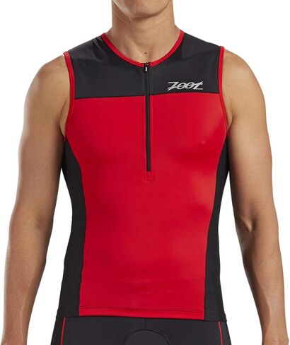 Zoot Men's Core Tri Tank - قميص Triathlon بدون أكمام للرجال مع 3 جيوب خلفية، ولوحات شبكية، وسحاب قفل كام in Kuwait