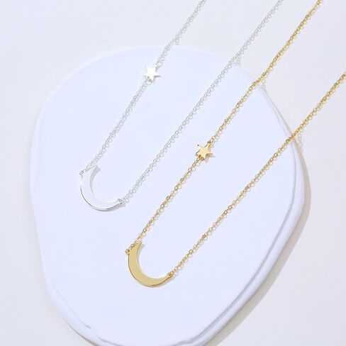 ascomy لذيذ الذهب قلادة قلادة 14 كيلو مطلية بالذهب حساسة صغيرة الحب القلب ستار تشيكوسلوفاكيا ليف قلادة قلادة القلائد البسيطة المجوهرات اليومية للنساء in Kuwait