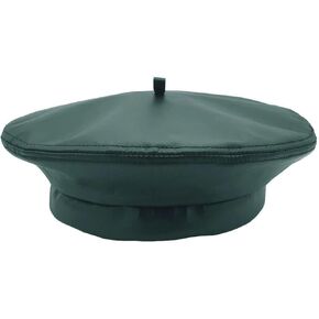 Emstate Unisex Cowhide Leather French Beret, Adjustable one Size, Made in USA