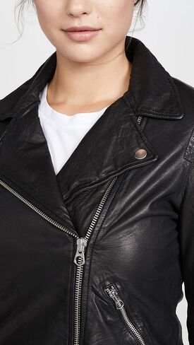 سترة Madewell النسائية الجلدية المغسولة للدراجات النارية in Saudi Arabia