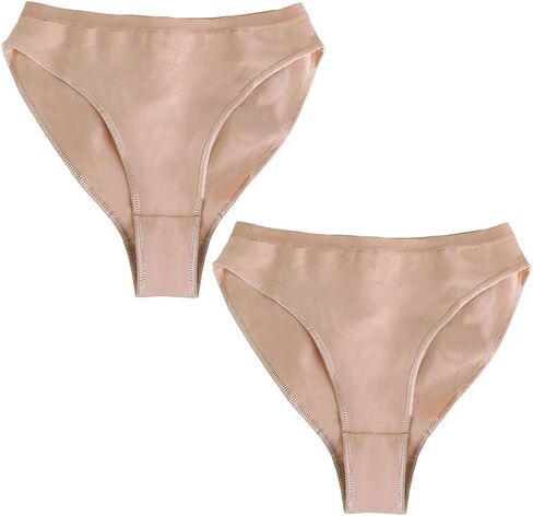 Daydance Girl's Women's Ballet Briefs Tan Cotton Seamless Dance Underwear for Gymnastics, Daily Life in Kuwait