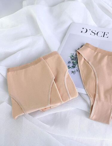 Daydance Girl's Women's Ballet Briefs Tan Cotton Seamless Dance Underwear for Gymnastics, Daily Life in Kuwait