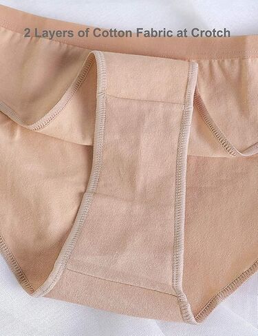 Daydance Girl's Women's Ballet Briefs Tan Cotton Seamless Dance Underwear for Gymnastics, Daily Life in Kuwait