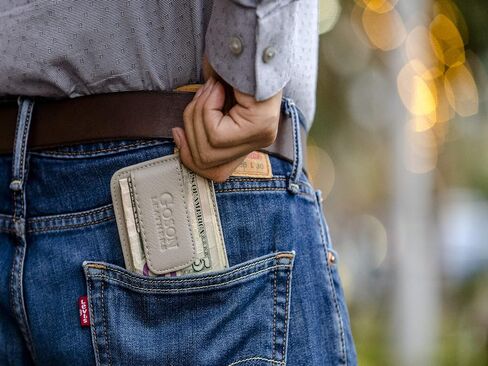 Goson Leather Money Clip Wallet for Men, Front Pocket Wallet, Credit Card Holder, Slim Minimalist Wallet in Kuwait