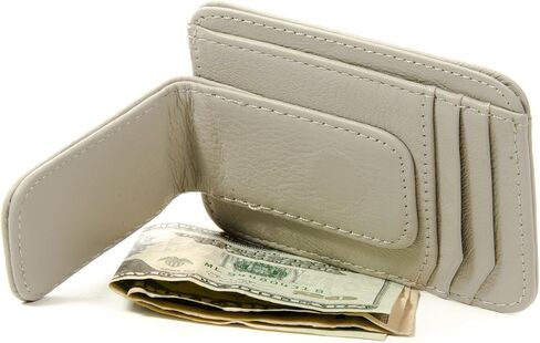 Goson Leather Money Clip Wallet for Men, Front Pocket Wallet, Credit Card Holder, Slim Minimalist Wallet in Kuwait