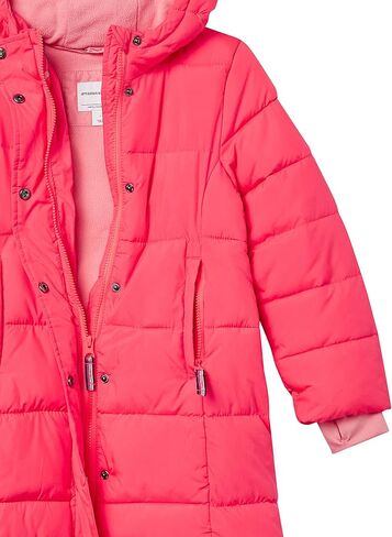 سترة منتفخة طويلة الوزن بغطاء للرأس للفتيات والأطفال الصغار من Amazon Essentials in Kuwait