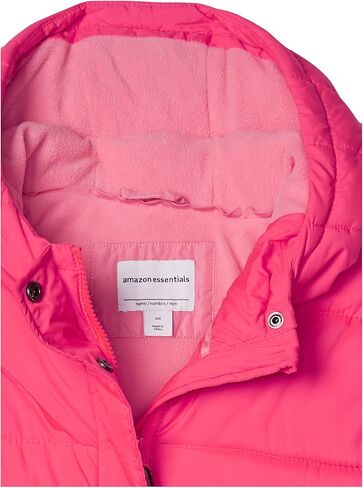 سترة منتفخة طويلة الوزن بغطاء للرأس للفتيات والأطفال الصغار من Amazon Essentials in Kuwait