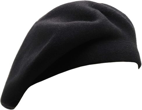 Wheebo French Beret Hat,Reversible Solid Color Cashmere Beret Cap for Womens Girls Lady Adults in Kuwait