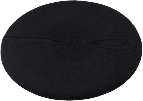 Wheebo French Beret Hat,Reversible Solid Color Cashmere Beret Cap for Womens Girls Lady Adults in Kuwait