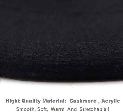Wheebo French Beret Hat,Reversible Solid Color Cashmere Beret Cap for Womens Girls Lady Adults in Kuwait