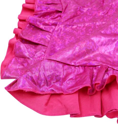 Women Sexy Shiny Metallic Faux Leather Shorts Ruffle High Waist Hot Pants Rave Clubwear in Saudi Arabia