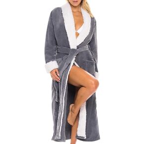 Alexander Del Rossa Women's Plush Sherpa Robe, Long Cozy Warm Bathrobe in Saudi Arabia