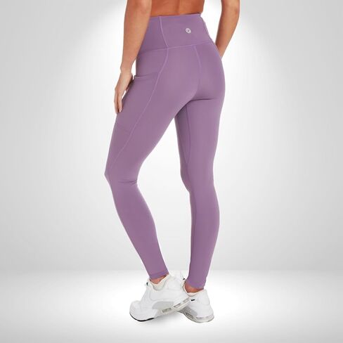 سروال ضيق ناعم عالي الخصر من Zippy للنساء - 28 بوصة - سروال يوجا للتمرين مع جيوب in Kuwait