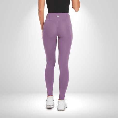 سروال ضيق ناعم عالي الخصر من Zippy للنساء - 28 بوصة - سروال يوجا للتمرين مع جيوب in Kuwait