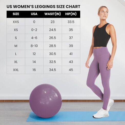 سروال ضيق ناعم عالي الخصر من Zippy للنساء - 28 بوصة - سروال يوجا للتمرين مع جيوب in Kuwait