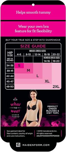 Maidenform Women's Wear Your Own Bra Shapewear Torsette FL1866 in Saudi Arabia