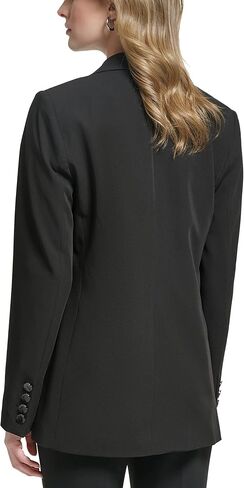 Karl Lagerfeld Paris Women's Fitted Blazer with Script Detail in Saudi Arabia