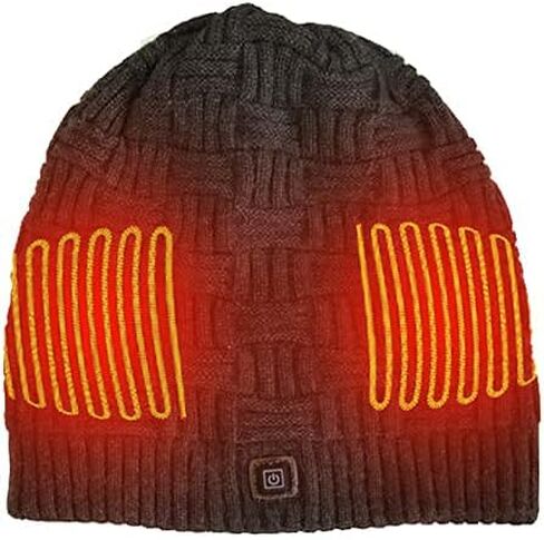 HIVE TechWear Electric Winter Heated Beanie Hat with Rechargeable Battery, Heated Hat for Men Women Knitted Slate Grey in Saudi Arabia