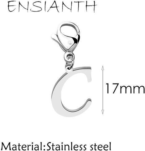 ENSIANTH Intial Letter A-Z Alphabet Charm Alphabet Jewelry for Women Gifts for Friends Clasps for jewelry in Kuwait