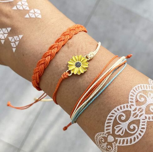 choice of all Summer Bracelets for Teen Girls Aesthetic Surfer Wave Adjustable Waterproof Handmade Bracelets Anklets for Women Men Girls Christmas Gifts in Kuwait