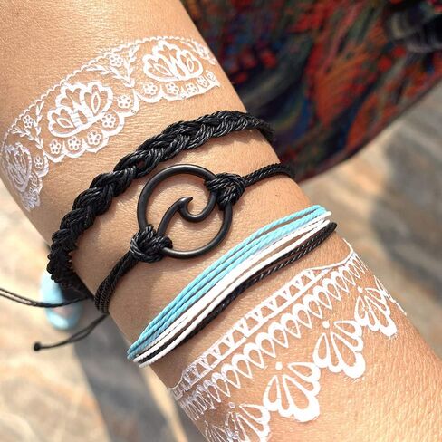 choice of all Summer Bracelets for Teen Girls Aesthetic Surfer Wave Adjustable Waterproof Handmade Bracelets Anklets for Women Men Girls Christmas Gifts in Kuwait