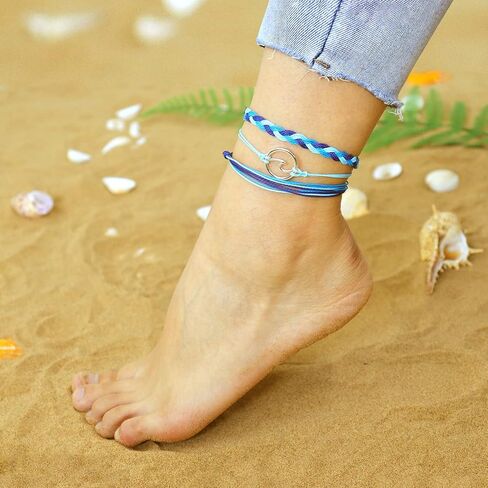 choice of all Summer Bracelets for Teen Girls Aesthetic Surfer Wave Adjustable Waterproof Handmade Bracelets Anklets for Women Men Girls Christmas Gifts in Kuwait