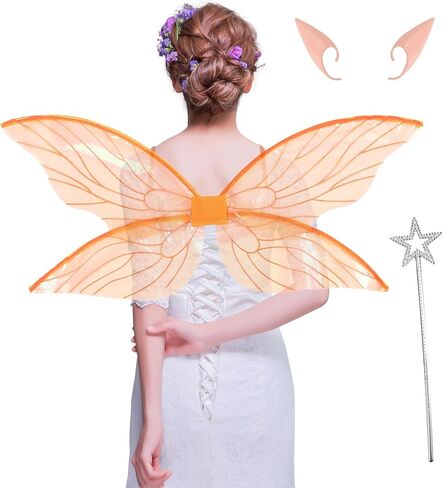 Loieryk Butterfly Fairy Wings for Adults Fairy Wings Costume for Women Girls Kids Halloween Cosplay Costume Accessories in Saudi Arabia