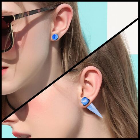 Stuppendux 24PCS 00G-13/16 10mm-20mm Acrylic Big Gauges Kit Ear Stretching Tunnels Plugs Tapers Expander in Saudi Arabia