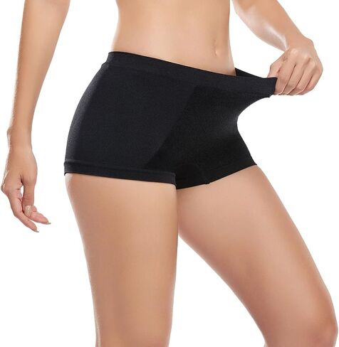 SAYCELI Womens Boy Shorts Underwear - No Show Seamless Boyshort Panties Stretch Boxer Briefs for Ladies Pack in Saudi Arabia