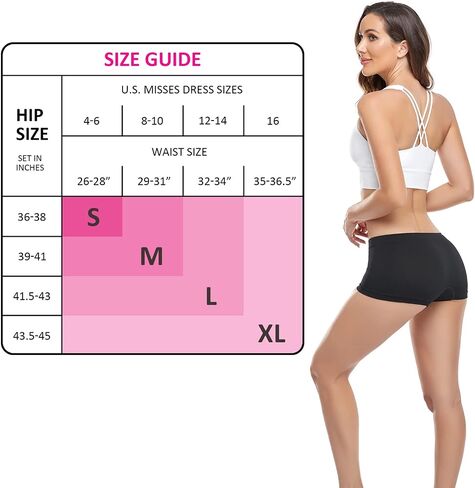 SAYCELI Womens Boy Shorts Underwear - No Show Seamless Boyshort Panties Stretch Boxer Briefs for Ladies Pack in Saudi Arabia