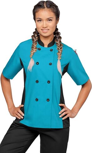 Women’s Chef Coat with Mesh Side Panels (XS-3X, 4 Colors) in Kuwait