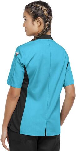 Women’s Chef Coat with Mesh Side Panels (XS-3X, 4 Colors) in Kuwait