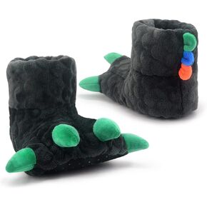 Dream Bridge Girls Kids Slippers Booties Home House Slippers Boots Toddler Cute Plush Fleece Warm Cartoon Indoor Outdoor Slip on Fluffy Booties Rainbow Shoes for Boys Girls in Saudi Arabia