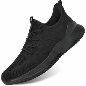 حذاء جري رجالي سهل الارتداء، حذاء رياضي خفيف الوزن يسمح بالتهوية ونعل ناعم كاجوال in Kuwait