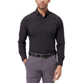 Mizzen+Main Leeward Wrinkle-Resistant, Long-Sleeve Performance Men's Dress Shirt with 4-Way Stretch, Classic Fit