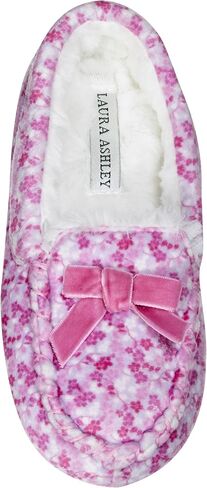 شبشب بدون كعب من الصوف للفتيات من Laura Ashley، حذاء منزلي سهل الارتداء للاستخدام الداخلي والخارجي للأطفال in Kuwait