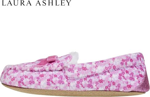 شبشب بدون كعب من الصوف للفتيات من Laura Ashley، حذاء منزلي سهل الارتداء للاستخدام الداخلي والخارجي للأطفال in Kuwait