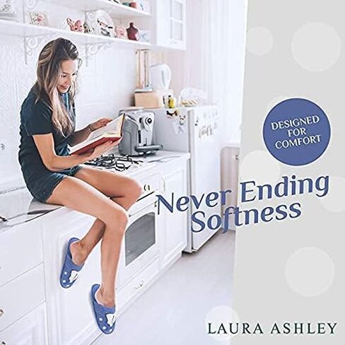 شبشب بدون كعب من الصوف للفتيات من Laura Ashley، حذاء منزلي سهل الارتداء للاستخدام الداخلي والخارجي للأطفال in Kuwait