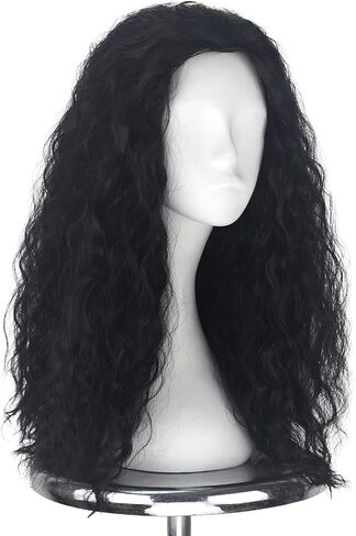 iCos Yan Dream Long Curly Fluffy Dirty Blonde Human Hair Wig Witch Hair Wig Halloween Costume Movie Cosplay Punk Wig Adult Men Women Wig in Kuwait